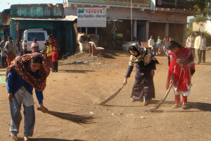 Cleaning camp arranged at Pathri Village in Chandraput District
