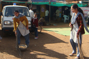 Cleaning camp arranged at Pathri Village in Chandraput District